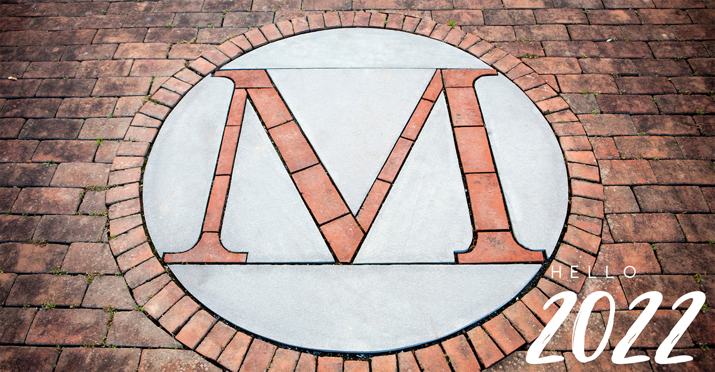 M brick sidewalk landscape